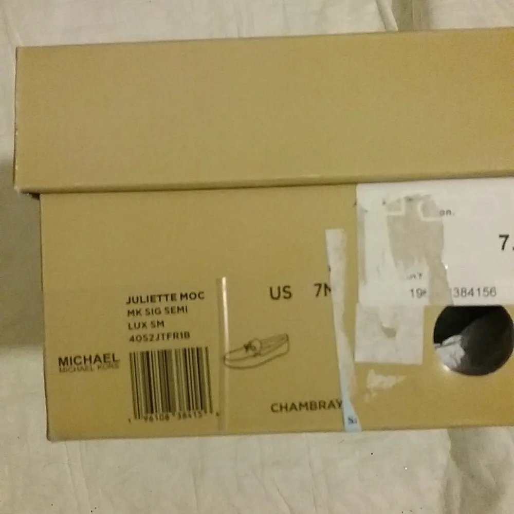 Michael Kors NIB Moccasin 7 Lt. Blue - Picture 6 of 6